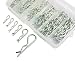 ITEQ Hitch Pin Clip Assortment 150-Piece, Zinc Plated Metal Clips for Use on Hitch Pin Lock System