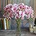 Vivian Artificial Silk Flower Plant for Party Wedding Home Decor Butterfly Orchid (Pink)