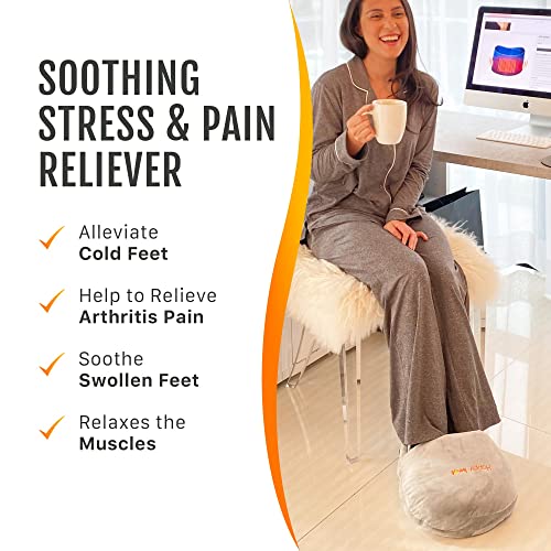 Happy Heat Cordless Foot Warmer for Swollen and Sore Feet, Soothing