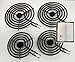 -=LiU=- 4 Pack - MP22YA Electric Range Burner Element Unit SET - 2 x MP15YA 6