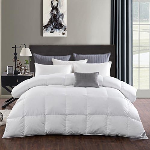 Luxurious 15 Tog - 100% White Goose Down Duvet/Quilt, Double Size,White