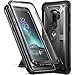 Galaxy S9+ Plus Case, YOUMAKER Heavy Duty Protection Kickstand with Built-in Screen Protector Shockproof Case Cover for Samsung Galaxy S9 Plus 6.2 inch (2018 Release) - Black/Black