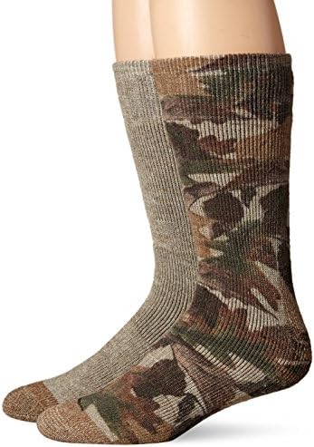 Wool IQ Men's Printed Camo Heavy Boot Sock 2-Pack,Trco,Sock Size 10-13/Shoe Size 8-12