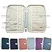 iSuperb Travel Wallet Card Holder Organizer Waterproof Roomy Passport Case Document Bag with Hand Strap 9.8x7x1.2inch