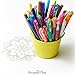AmazaPens Fineliner Coloring Pens Premium Sketch Colored Pen Fine Tip Point 0.4mm Bleed Resistant Water Based Ink, Assorted Vibrant Colors, 24 Pce Colored Pens for Journals, Diaries and Home Office