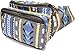 Fanny Pack Belt bag - Crossbody Waist Bag for Men or Women - Hands-Free, Waterproof Large Bumbag for Hiking, Running, and Travel (Gray Boho Aztec)