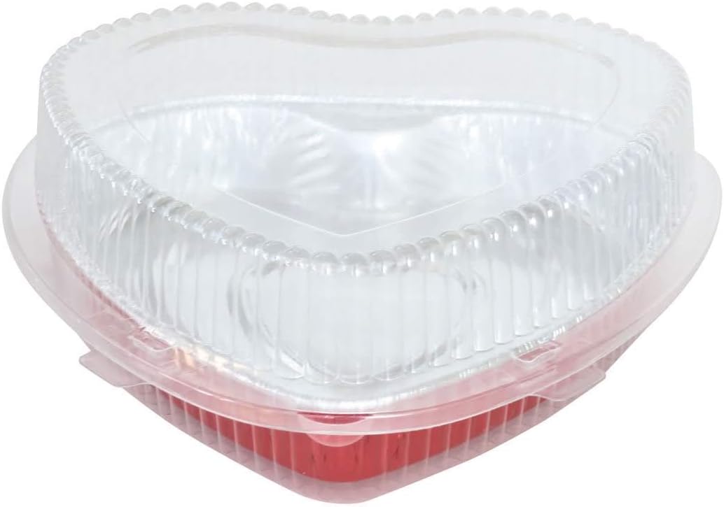 Disposable Heart Shaped Clamshell Container (10, Heart