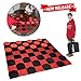 EasyGo Giant Checkers Game – Indoor Outdoor – Family Game – Lawn Game - 5' X 5'
