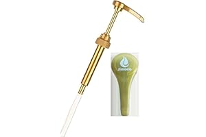 JIMOCO Coffee Syrup Pump Dispenser Fits 750ml Torani, Davinci, Jordan's Skinny (Monin 33.8oz Plastic Bottles) 1 Pack (1 Count (Pack of 1))