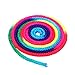 Gymnastics Arts Rope, 2.8m/110inch Rainbow Color Rhythmic Gymnastics Rope Solid Competition Arts Training Rope Nylon Jumping Training Rope for Artistic Exercise Fitness Training Rope