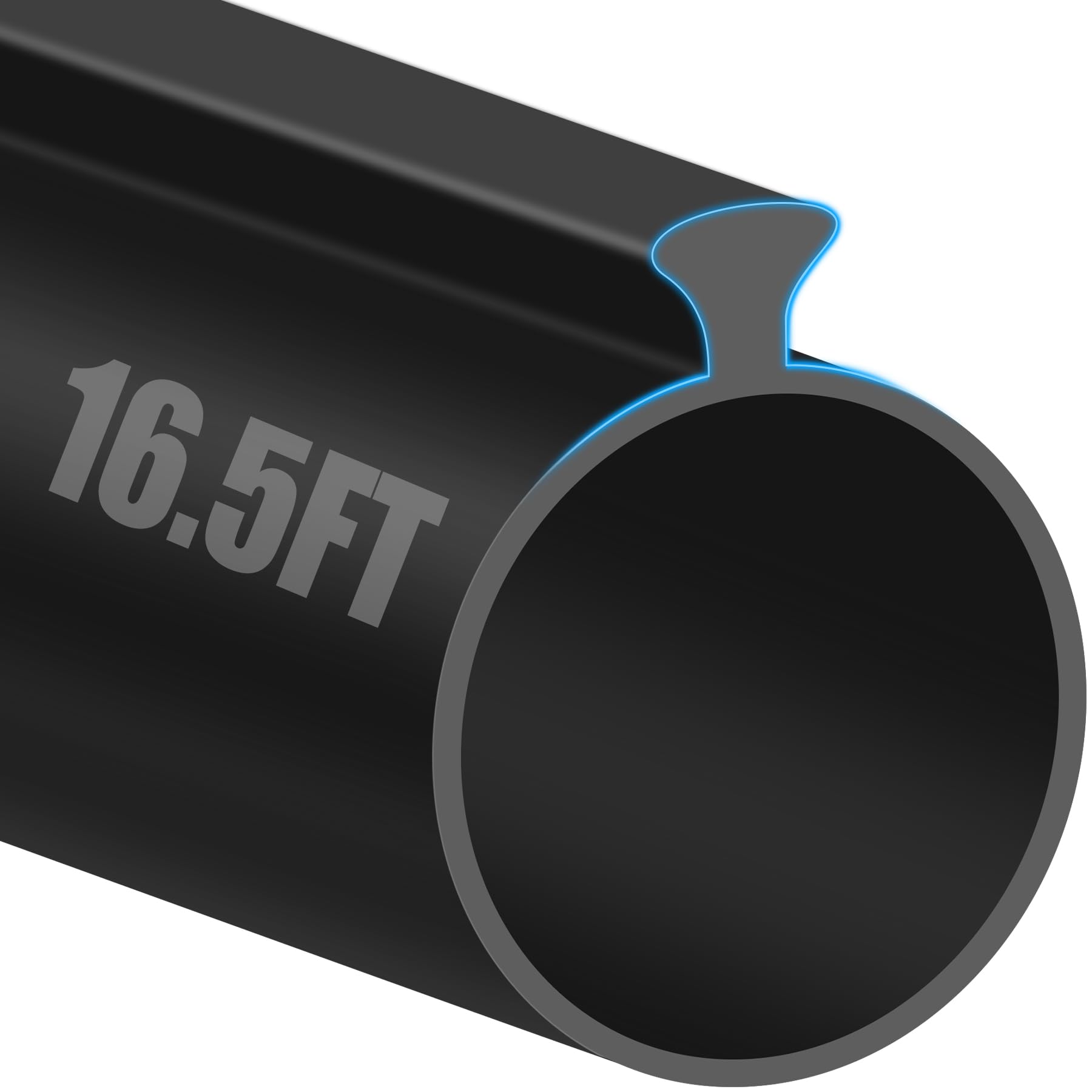 Photo 1 of 16.5FT Garage Door Seals Bottom Rubber, 0.35" Triangle Weather Stripping Seals for Single Track Weatherproofing Threshold Replacement Strip Fits 16.5FT Wide or Smaller Doors, Black