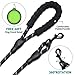 COOYOO 2 Pack Dog Leash 5 FT Heavy Duty - Comfortable Padded Handle - Reflective Dog Leash for Medium Large Dogs with Collapsible Pet Bowl