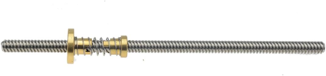 THSL-750-8D Threaded Rod Lead 8mm Screws Length 750mm T8 with anti backlash Spring Loaded Nut Elimination Gap Nut CNC 3D Printer Parts