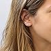 Handmade Designer a Pair of Tiny X Stud earrings Sterling silver, 4mm 0.176