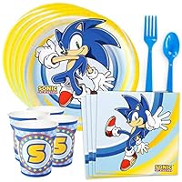 Costume SuperCenter Sonic the Hedgehog Party Supplies (Serves 8)