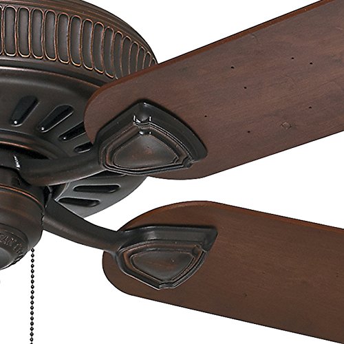 Casablanca 60 in. Traditional Ceiling Fan in Brushed Cocoa with Dark Walnut Veneer Blades (Certified Refurbished)