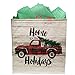 Earthwise Reusable Grocery Gift Bag Totes Assorted Xmas Christmas Holiday Shopping Designs Eco Friendly (Pack of 6)