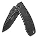 Kershaw Cryo II BlackWash Pocket Knife (1556BW), 3.25&rdquo; 8Cr13MoV Stainless Steel Blade; 410 Stainless Steel Handle, SpeedSafe Assisted Opening, Frame Lock, 4-Position Deep-Carry Pocketclip; 5.5 OZ primary