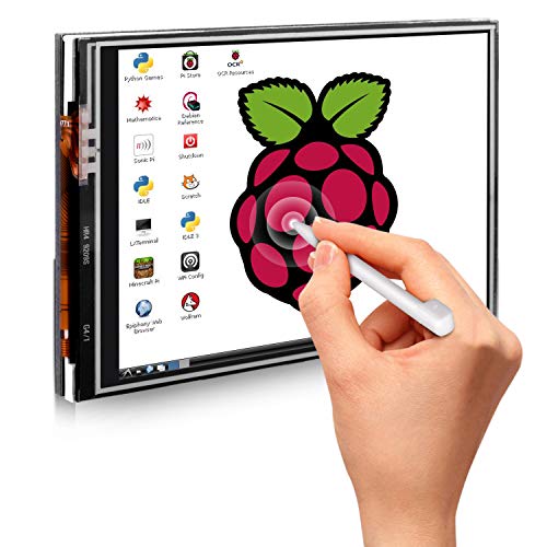 3.5 Inch TFT Touch Screen,Quimat 320x480 Resolution LCD Display 3Heat Sinks and Touch Pen for Raspberry Pi 3 Model B, Pi 2 Model B & Pi Model B - Thumbnail 6