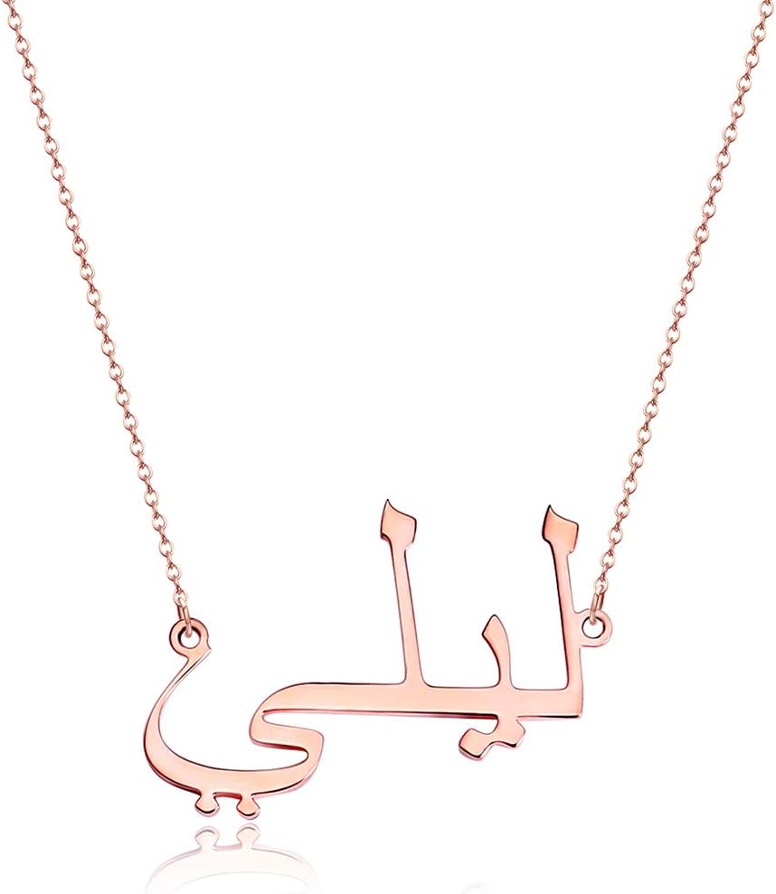 Personalized Customized Arabic Name Necklace Pendant Stainless Steel Necklace Gift Customized for Girls