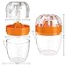 Lemon Squeezer Hand Juicer - Bariho Citrus Orange Squeezer Manual Lid Rotation Press Reamer for Lemon Lime with Strainer and Container