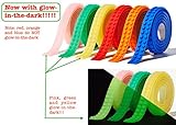 Lego Brick Tape for Lego Building Blocks, Glow in the Dark Self-Adhesive, Reusable Baseplate Strips, Non-toxic Set of 6 with 3 Glow in the Dark Rolls, Great Gift for the Lego Enthusiast