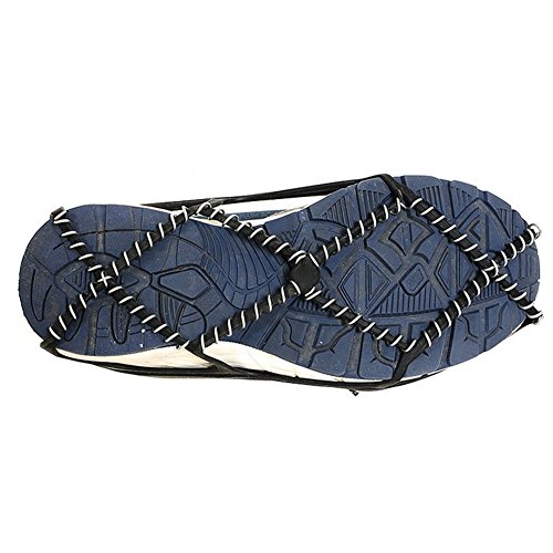 Yiwa Simple Spring Claw Crampons Non-slip Traction Outdoor Cleat Shoes Cover Boots for Ski Ice Snow Hiking Climbing Mountain Expedition - Thumbnail 3
