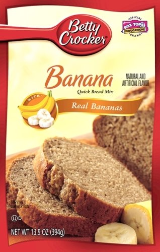 Betty crocker quick bread Mix - banana enriched flour bleached (Wheat flour, niacin, iron, thiamin mononitrate, riboflavin, fol (016000324701)