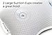 Non-Slip Bath Pillow - Gift Set with Konjac Bath Sponge, 2 Suction Cups, Supports Neck, Shoulders and Back, Luxurious Cushion, Great for Straight Back Tubs, Jacuzzi Spas. The Ultimate Head Rest.