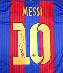 Lionel "Leo" Messi Autographed Barcelona Qatar Airways Nike Authentic Jersey Size XL FIFA 2015 World Champions Patch PSA/DNA Stock #119616