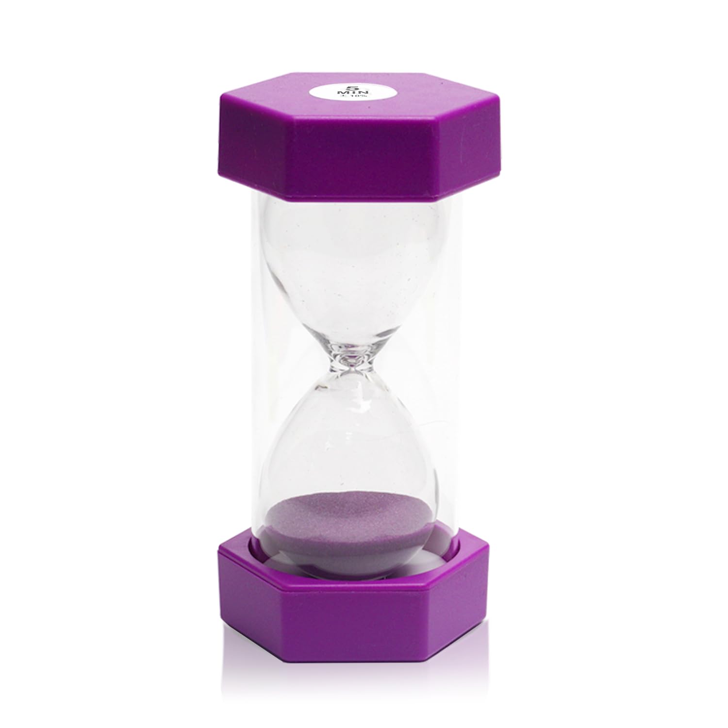 Photo 1 of 5 Minutes, Sandtimer, Hourglass Sand Timer, Kitchen Timer Digital for Cooking, Sandclock for Games, Classroom, Kitchen, Toothbrush Timer, Decoration, Purple