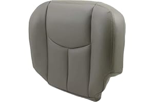 JMTAAT Seat Cover Compatible with 2003-2006 Chevy Tahoe Suburban GMC Yukon 922 Pewter Synthetic Leather Driver Side Bottom Seat Cover