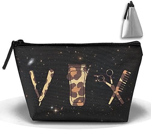Barber Tools Hairstylist Gift Leopard Large Portable Makeup Bag Pouch Tote Handbag Work Bag With Zipper