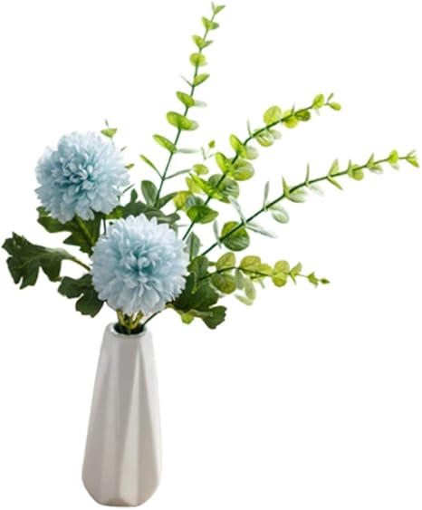 Amazon 人工植物 偽の植物プラスチックミニ植物花屋内の盆栽付きホームバスルームキッチンオフィスデスクガーデンライフデコレーション ブルー 人工観葉植物 オンライン通販