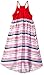 Nautica Girls' Multi-Stripe Chiffon Dress with Asymmetrical Hem
