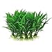 Jardin Plastic Aquarium Tank Plants Grass Decoration, 10-Piece, Green primary