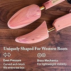 FootFitter Western Cedar Boot Tree - Best Shoe