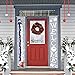AVOIN Winter Christmas Snowman Welcome Porch Sign, Holiday Snowflake Hanging Banner Flag for Yard Indoor Outdoor Party 12 x 72 Inch
