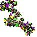 JOYIN 5PCS Mardi Gras Party Decoration with 1 PCS Fringe Curtain, 3 PCS Table Skirt and 1 PCS Garland Pack Mardi Gras Party Favor Supplies
