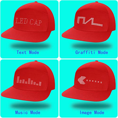shunpad Party Hats for Men Woman Boy Girl Baseball Basketball Dance Caps Upgrade Red