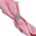 iDili Napkin Rings Set of 6 PCS - Rhinestone Napkin Ring Holders Pack of 6 Handmade Serviette Buckles for Wedding and Dinner Party