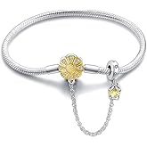 LIGHTDOG Charm Bracelet for Pandora Charms 925 Sterling Silver Snake Chain Bracelet Fit Any Charm Gift for Women