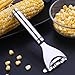 Deluxe Corn Stripper,Corn Cob Peeler Corn Remover Corn Kerneler with Stainless Steel Blades and Hand Protector