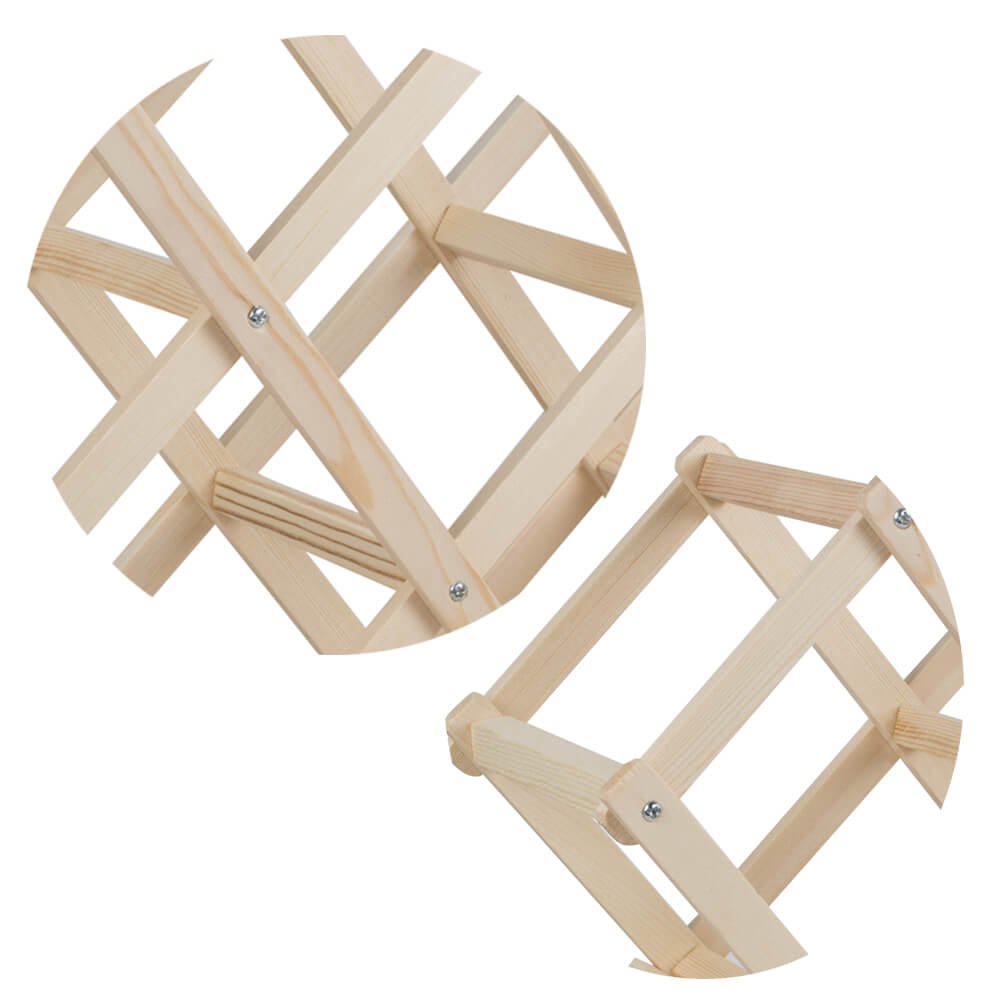 Enshey Étagère de vin rouge,Haute Qualité Creative Support à 10 Bouteilles Étagère en Bois de Vin Rouge - Brun