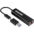 Asustor | AS-U2.5G2 | USB3.2 Gen 2 Type-C to 2.5GBase-T (RJ-45 2.5 Gigabit LAN) Adapter | for MacBook, Chromebook, Windows 10 or 8.1, and Mac OS…