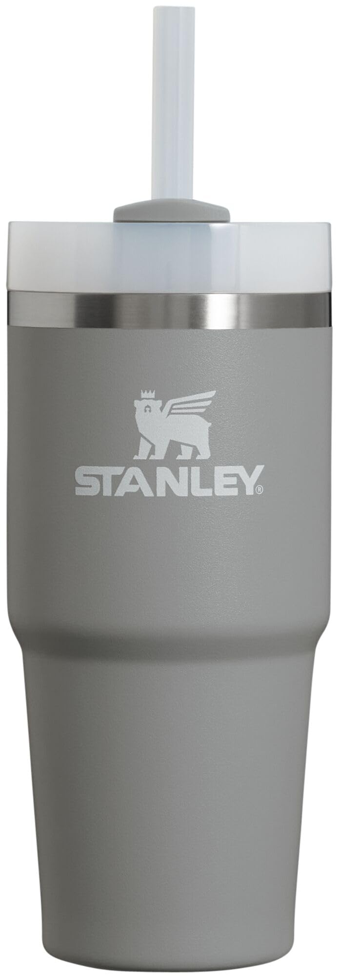 STANLEY Quencher H2.0 FlowState Stainless Steel Vacuum Insulated Tumbler with Lid and Straw for Water, Iced Tea or Coffee, Smoothie and More, Stone, 14oz