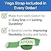 Avocadu Yoga Poses for Beginners Poster with 6' Yoga Strap Included- Premium 16”x 24” Poster with Illustrated Yoga Flow Poses for Easy Home Workouts