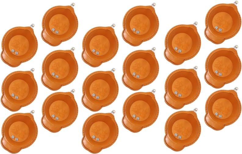 Oil Lamps & Accessories - Meera's Era Water Sensor Electric Diya for Diwali Home Decoration, Gifting Purpose, Fancy Design (Water Sensor Diya Pack of_18_117)