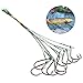 Sougayilang Fishing Hook Snelled Stainless Steel Wire Leader Fishing Rigs Hooks Pack of 10pcs