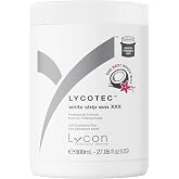 Lycon Lycotec White Strip Wax for Hair Removal, Soft Wax for Fast and Precise Use Over Larger Areas, Professional-Grade Soothing Formula, Suitable for Sensitive Skin, 800ml